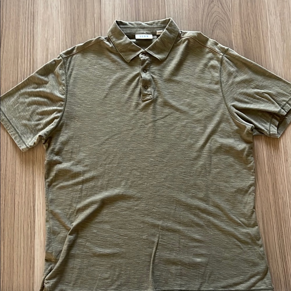 ROWM Olive Polo Shirt for Men